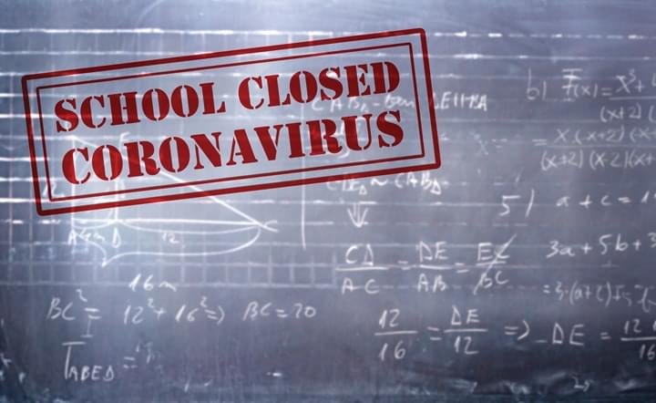 school closed COVID graphic